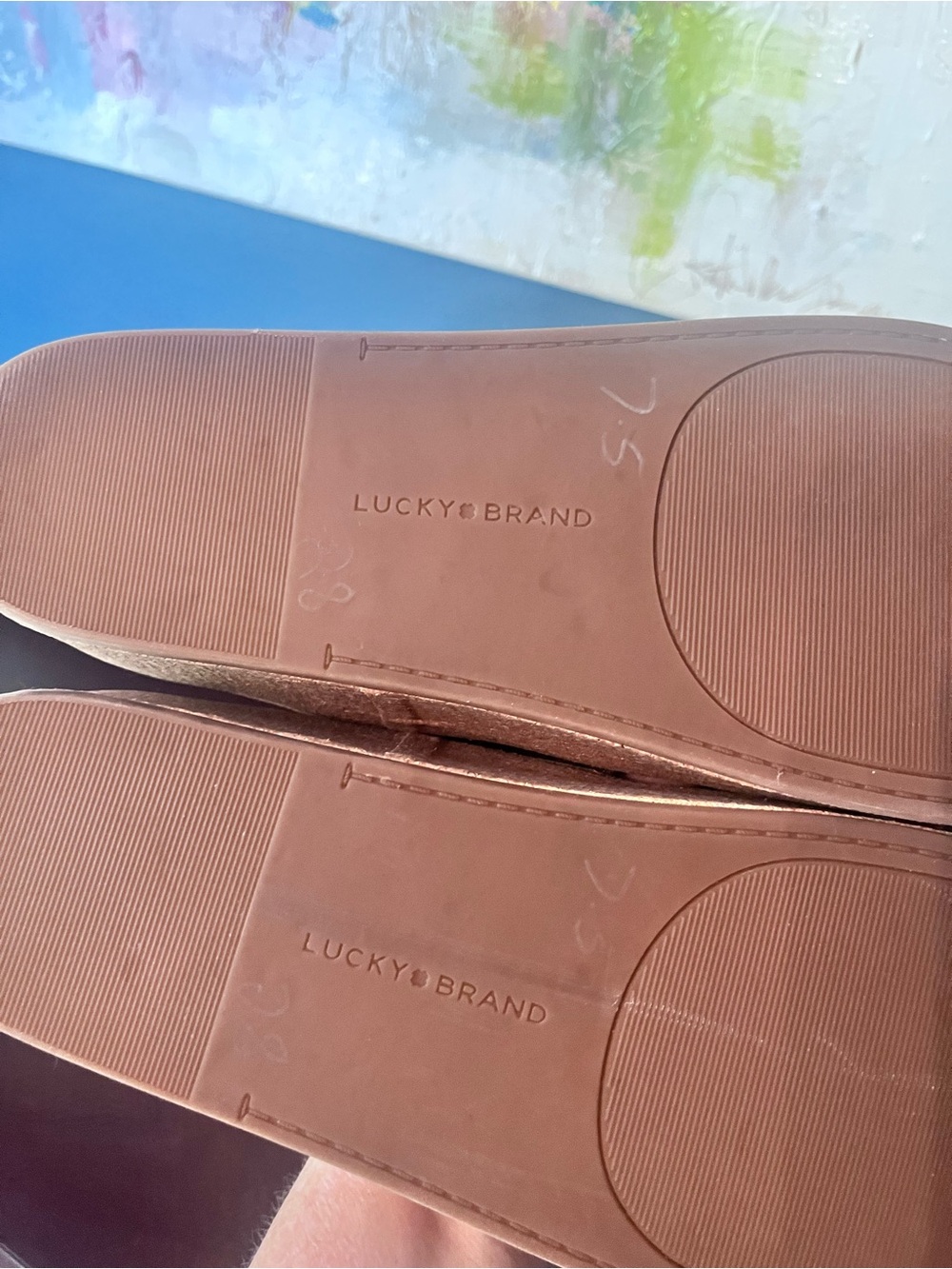 Lucky Brand Lellina Platform Thong Sandals Excellent Condition - Picture 5 of 16